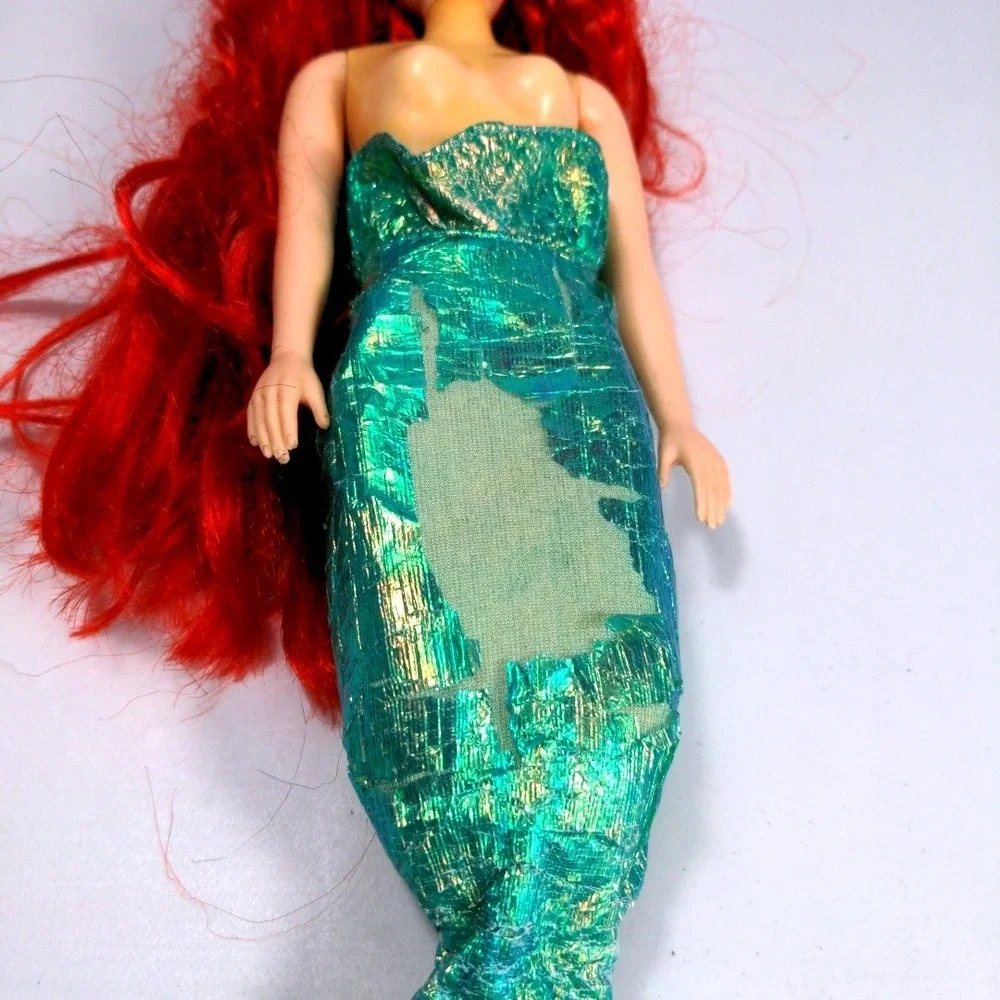 VTG 90s Disney Tyco Ariel The Little Mermaid Plush Doll 17